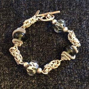 Murano glass bead bracelet